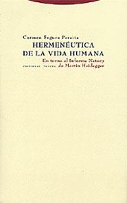 HERMENEUTICA DE LA VIDA HUMANA | 9788481645507 | SEGURA PERAITA, CARMEN | Galatea Llibres | Llibreria online de Reus, Tarragona | Comprar llibres en català i castellà online