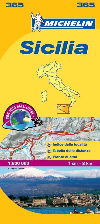 SICILIA MAPA 365 MICHELIN 1:200 000 | 9782067126749 | MICHELIN | Galatea Llibres | Llibreria online de Reus, Tarragona | Comprar llibres en català i castellà online