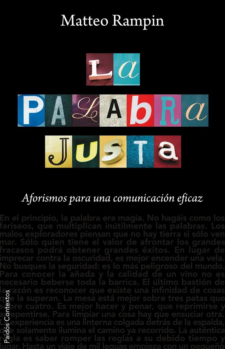 PALABRA JUSTA, LA | 9788449323065 | RAMPIN, MATTEO | Galatea Llibres | Llibreria online de Reus, Tarragona | Comprar llibres en català i castellà online