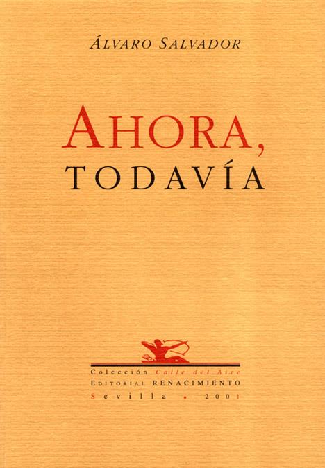 AHORA,TODAVIA | 9788484720188 | SALVADOR,ALVARO | Galatea Llibres | Llibreria online de Reus, Tarragona | Comprar llibres en català i castellà online