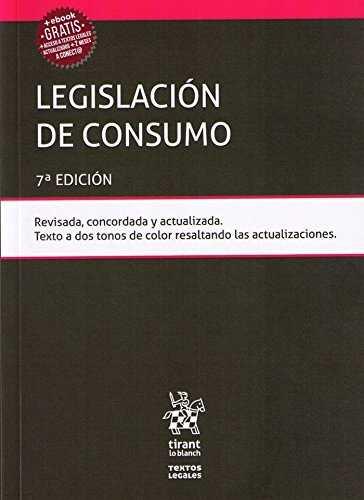 LEGISLACIÓN DE CONSUMO 7ª ED 2018 | 9788491902546 | CAMPUZANO LAGUILLO, ANA BELÉN | Galatea Llibres | Llibreria online de Reus, Tarragona | Comprar llibres en català i castellà online