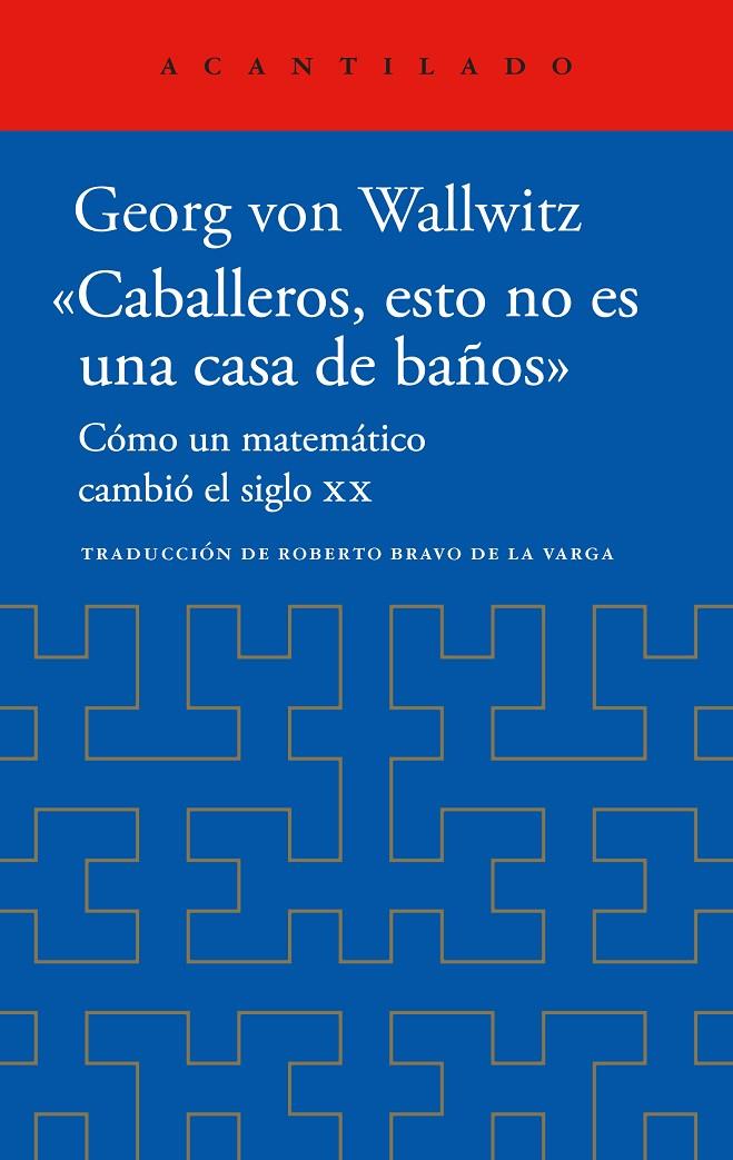 CABALLEROS, ESTO NO ES UNA CASA DE BAÑOS | 9788419958518 | VON WALLWITZ, GEORG | Galatea Llibres | Llibreria online de Reus, Tarragona | Comprar llibres en català i castellà online