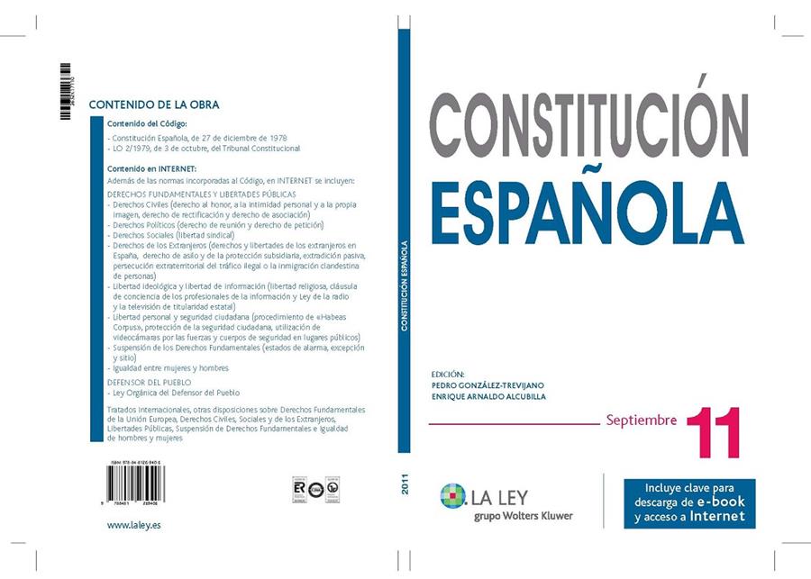 CONSTITUCIÓN ESPAÑOLA 2011 | 9788481269406 | Galatea Llibres | Llibreria online de Reus, Tarragona | Comprar llibres en català i castellà online