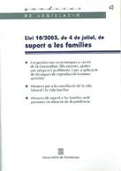 SUPORT A LES FAMILIES, LLEI 18/2003, DE 4 DE JULIOL | 9788439362241 | AA.VV. | Galatea Llibres | Llibreria online de Reus, Tarragona | Comprar llibres en català i castellà online