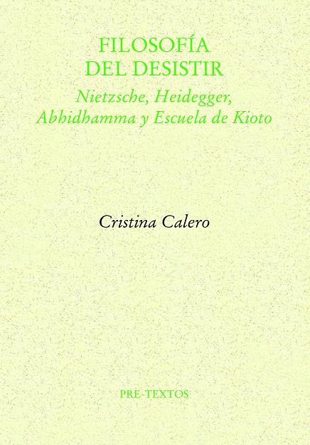 FILOSOFÍA DEL DESISTIR | 9788419633491 | CALERO, CRISTINA | Galatea Llibres | Llibreria online de Reus, Tarragona | Comprar llibres en català i castellà online