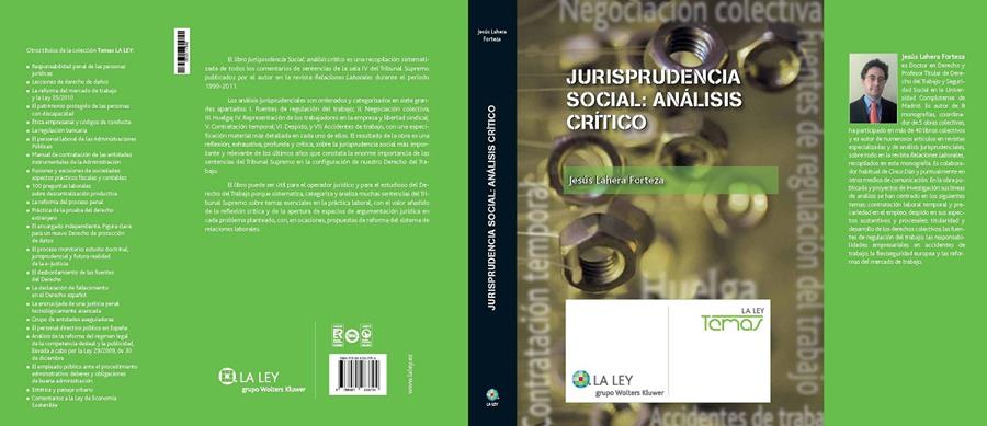 JURISPRUDENCIA SOCIAL: ANÁLISIS CRÍTICO | 9788481263794 | LAHERA FORTEZA, JESÚS | Galatea Llibres | Llibreria online de Reus, Tarragona | Comprar llibres en català i castellà online