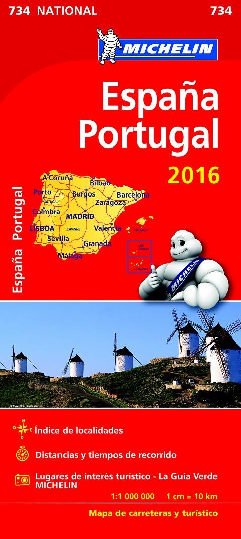 MAPA ESPAÑA - PORTUGAL 2016 1:1.000.000 | 9782067211339 | Galatea Llibres | Llibreria online de Reus, Tarragona | Comprar llibres en català i castellà online