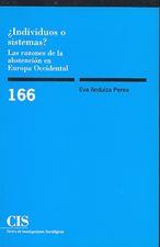 INDIVIDUOS O SISTEMAS? LAS RAZONES DE LA ABSTENCION EN EUROP | 9788474762839 | ANDUIZA PEREA, EVA | Galatea Llibres | Librería online de Reus, Tarragona | Comprar libros en catalán y castellano online