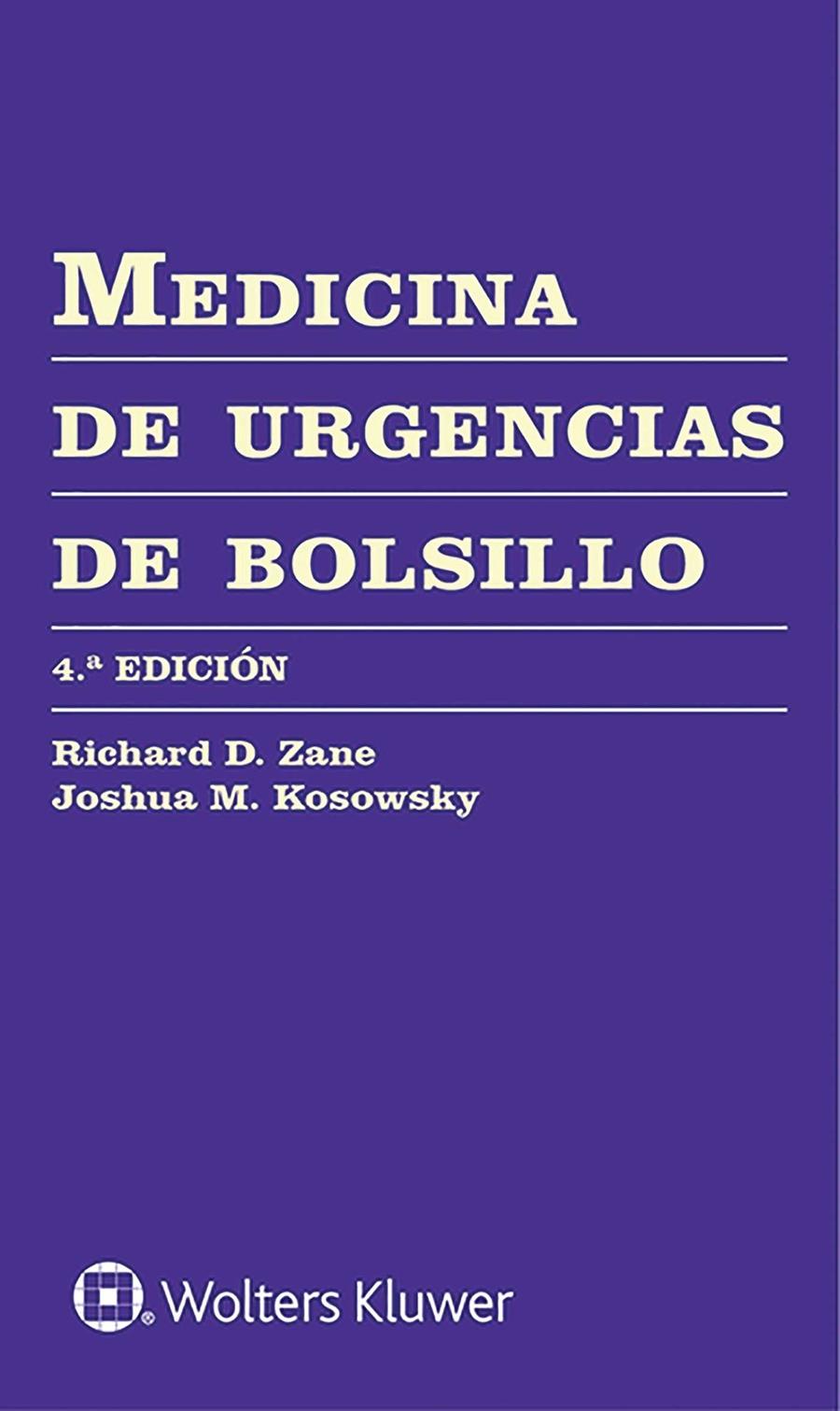 MEDICINA DE URGENCIAS DE BOLSILLO | 9788417370084 | ZANE, RICHARD | Galatea Llibres | Llibreria online de Reus, Tarragona | Comprar llibres en català i castellà online