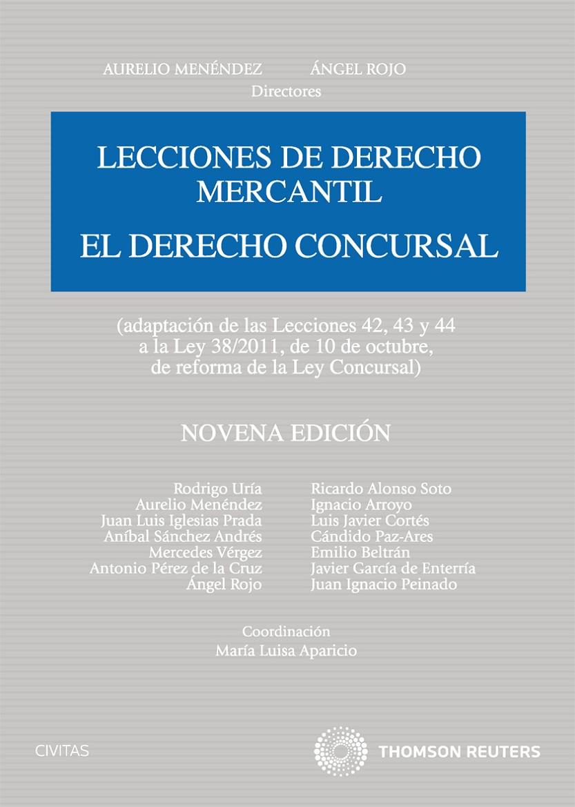 LECCIONES DE DERECHO MERCANTIL | 9788447038497 | BELTRÁN SÁNCHEZ., EMILIO M./ROJO FERNÁNDEZ-RÍO, ANGEL | Galatea Llibres | Llibreria online de Reus, Tarragona | Comprar llibres en català i castellà online