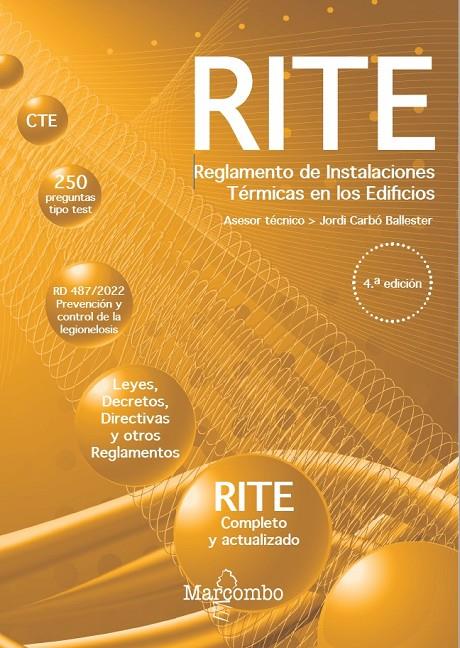 REGLAMENTO DE INSTALACIONES TÉRMICAS EN LOS EDIFICIOS -  4.ª EDICIÓN | 9788426738769 | CARBÓ BALLESTER, JORDI | Galatea Llibres | Llibreria online de Reus, Tarragona | Comprar llibres en català i castellà online