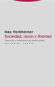 SOCIEDAD, RAZON Y LIBERTAD | 9788481647891 | HORKHEIMER, MAX | Galatea Llibres | Librería online de Reus, Tarragona | Comprar libros en catalán y castellano online