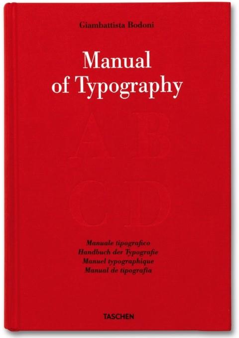 MANUAL OF TYPOGRAPHY | 9783836525770 | BODONI, GIAMBATTISTA | Galatea Llibres | Llibreria online de Reus, Tarragona | Comprar llibres en català i castellà online