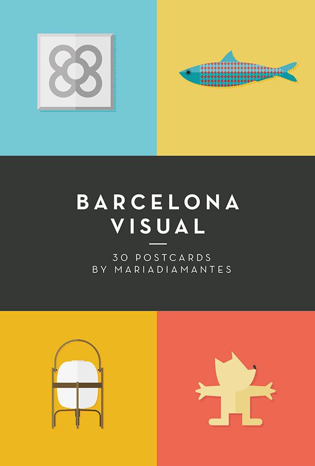 BARCELONA VISUAL 30 POSTCARDS | 9788415888871 | MARIADIAMANTES | Galatea Llibres | Librería online de Reus, Tarragona | Comprar libros en catalán y castellano online