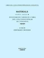 INVENTARI DE L'ARXIU DE L'OBRA DEL CANÇONER POPULA | 9788478265695 | MASSOT I MUNTANER, JOSEP | Galatea Llibres | Llibreria online de Reus, Tarragona | Comprar llibres en català i castellà online