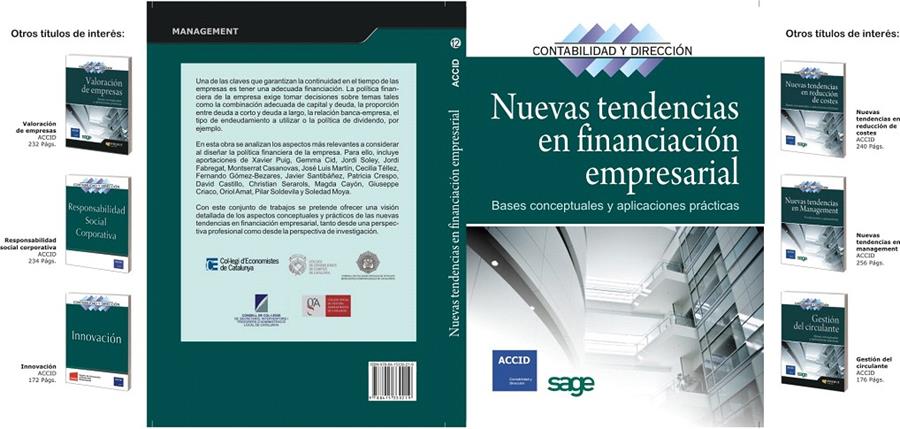 NUEVAS TENDENCIAS EN FINANCIACION EMPRESARIAL | 9788415330219 | ACCID | Galatea Llibres | Librería online de Reus, Tarragona | Comprar libros en catalán y castellano online