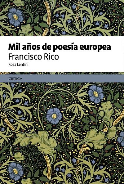 MIL AÑOS DE POESÍA EUROPEA | 9788498927313 | RICO, FRANCISCO | Galatea Llibres | Llibreria online de Reus, Tarragona | Comprar llibres en català i castellà online