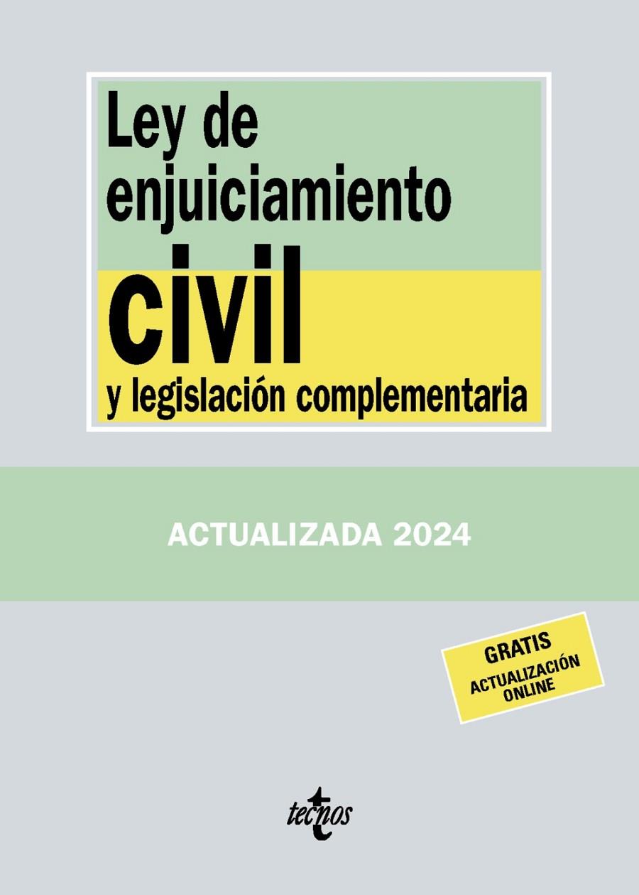 LEY DE ENJUICIAMIENTO CIVIL Y LEGISLACIÓN COMPLEMENTARIA 2024 | 9788430988402 | Galatea Llibres | Llibreria online de Reus, Tarragona | Comprar llibres en català i castellà online