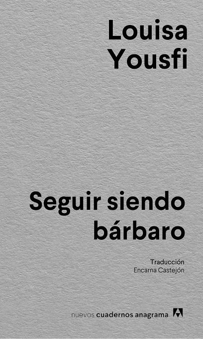 SEGUIR SIENDO BÁRBARO | 9788433927637 | YOUSFI, LOUISA | Galatea Llibres | Llibreria online de Reus, Tarragona | Comprar llibres en català i castellà online