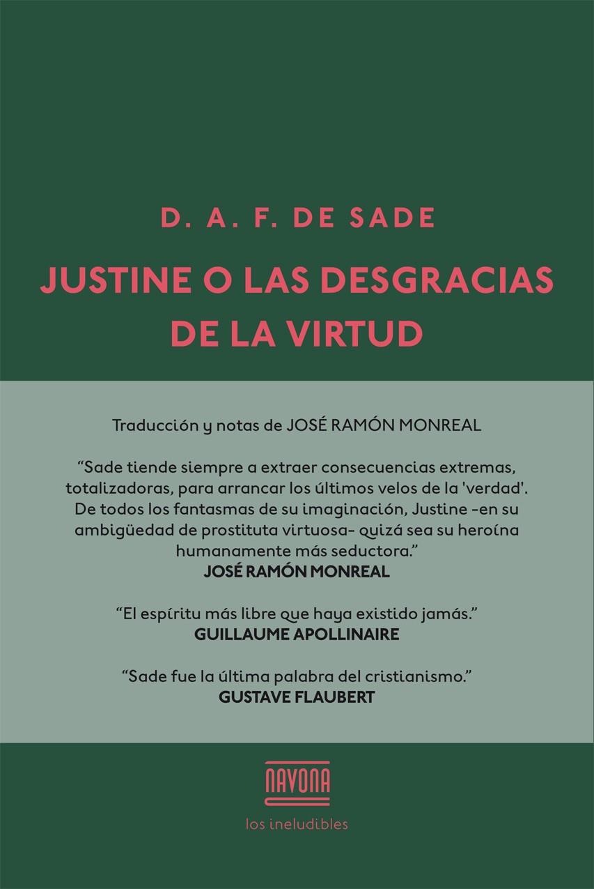 JUSTINE O LAS DESGRACIAS DE LA VIRTUD | 9788416259502 | DE SADE, DONATIEN ALPHONSE FRANÇOIS | Galatea Llibres | Librería online de Reus, Tarragona | Comprar libros en catalán y castellano online