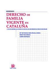 DERECHO DE FAMILIA VIGENTE EN CATALUÑA | 9788499850030 | GETE-ALONSO, MARIA CARMEN | Galatea Llibres | Llibreria online de Reus, Tarragona | Comprar llibres en català i castellà online