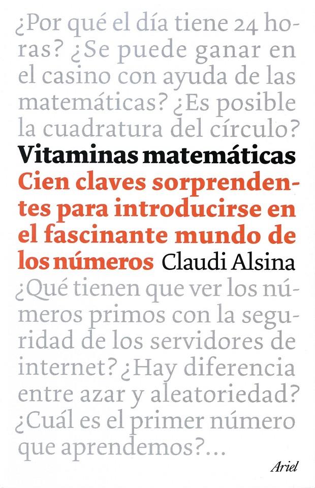 VITAMINAS MATEMATICAS | 9788434453500 | ALSINA, CLAUDI | Galatea Llibres | Llibreria online de Reus, Tarragona | Comprar llibres en català i castellà online