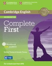 COMPLETE FIRST WORKBOOK WITH ANSWERS WITH AUDIO CD 2ND EDITION | 9781107663398 | THOMAS, BARBARA/THOMAS, AMANDA | Galatea Llibres | Llibreria online de Reus, Tarragona | Comprar llibres en català i castellà online