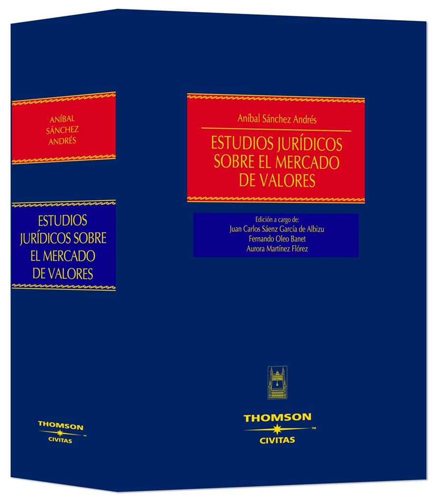 ESTUDIOS JURIDICOS SOBRE EL MERCADO DE VALORES | 9788447028917 | VV.AA | Galatea Llibres | Llibreria online de Reus, Tarragona | Comprar llibres en català i castellà online