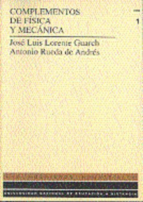 COMPLEMENTOS DE FISICA Y MECANICA 2 VOL | 9788436219524 | LORENTE GUARCH, JOSE LUIS  RUEDA DE ANDRES, ANTONI | Galatea Llibres | Llibreria online de Reus, Tarragona | Comprar llibres en català i castellà online