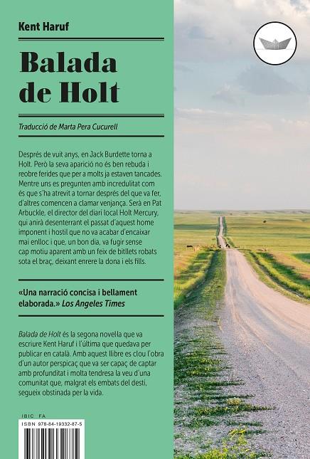 BALADA DE HOLT | 9788419332875 | HARUF, KENT | Galatea Llibres | Librería online de Reus, Tarragona | Comprar libros en catalán y castellano online