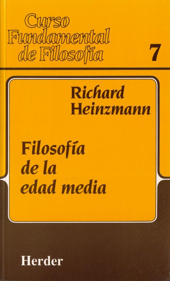 FILOSOFIA DE LA EDAD MEDIA | 9788425418679 | HEINZMANN, RICHARD | Galatea Llibres | Librería online de Reus, Tarragona | Comprar libros en catalán y castellano online