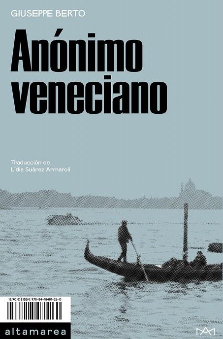 ANÓNIMO VENECIANO | 9788418481260 | BERTO, GIUSEPPE | Galatea Llibres | Llibreria online de Reus, Tarragona | Comprar llibres en català i castellà online