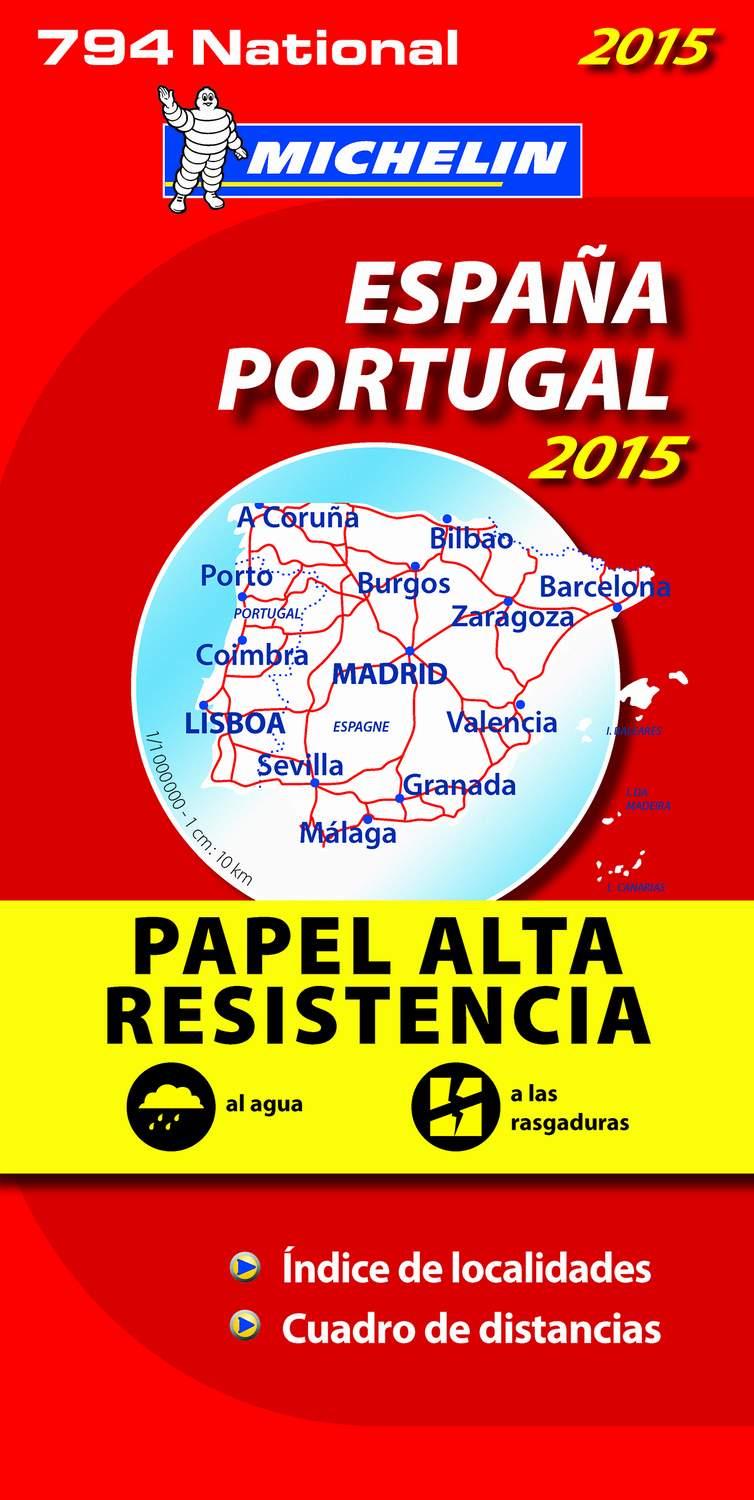 MAPA ESPAÑA-PORTUGAL 2015 (NATIONAL Nº794) ALTA RESISTENCIA | 9782067199798 | Galatea Llibres | Llibreria online de Reus, Tarragona | Comprar llibres en català i castellà online