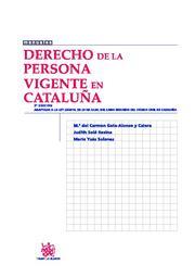 DERECHO DE LA PERSONA VIGENTE EN CATALUÑA | 9788490040331 | GETE ALONSO | Galatea Llibres | Llibreria online de Reus, Tarragona | Comprar llibres en català i castellà online