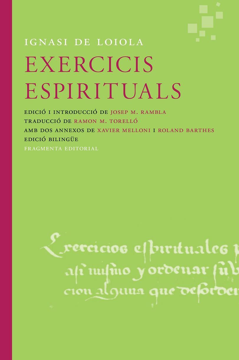 EXERCICIS ESPIRITUALS | 9788415518600 | IGNASI DE LOIOLA | Galatea Llibres | Llibreria online de Reus, Tarragona | Comprar llibres en català i castellà online