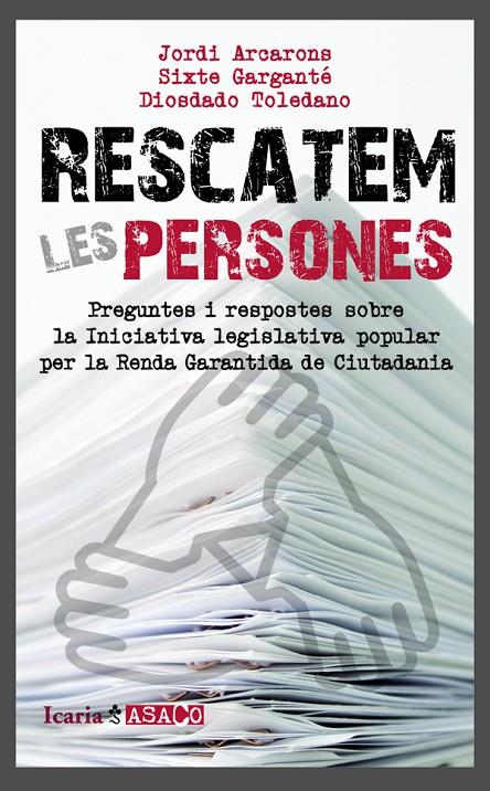 RESCATEM LES PERSONES | 9788498885378 | VV.AA | Galatea Llibres | Llibreria online de Reus, Tarragona | Comprar llibres en català i castellà online