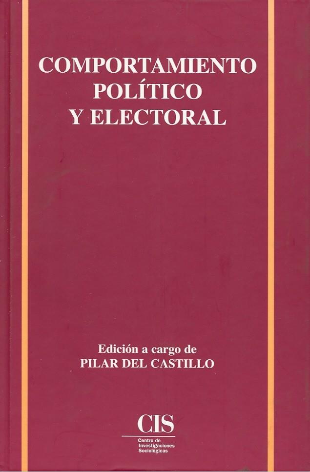 COMPORTAMIENTO POLITICO Y ELECTORAL | 9788474762099 | CASTILLO, PILAR DEL | Galatea Llibres | Librería online de Reus, Tarragona | Comprar libros en catalán y castellano online