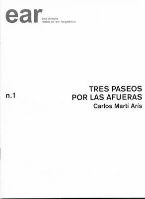 TRES PASEOS POR LAS AFUERAS | 9788484241201 | MARTÍ ARÍS, CARLOS | Galatea Llibres | Llibreria online de Reus, Tarragona | Comprar llibres en català i castellà online