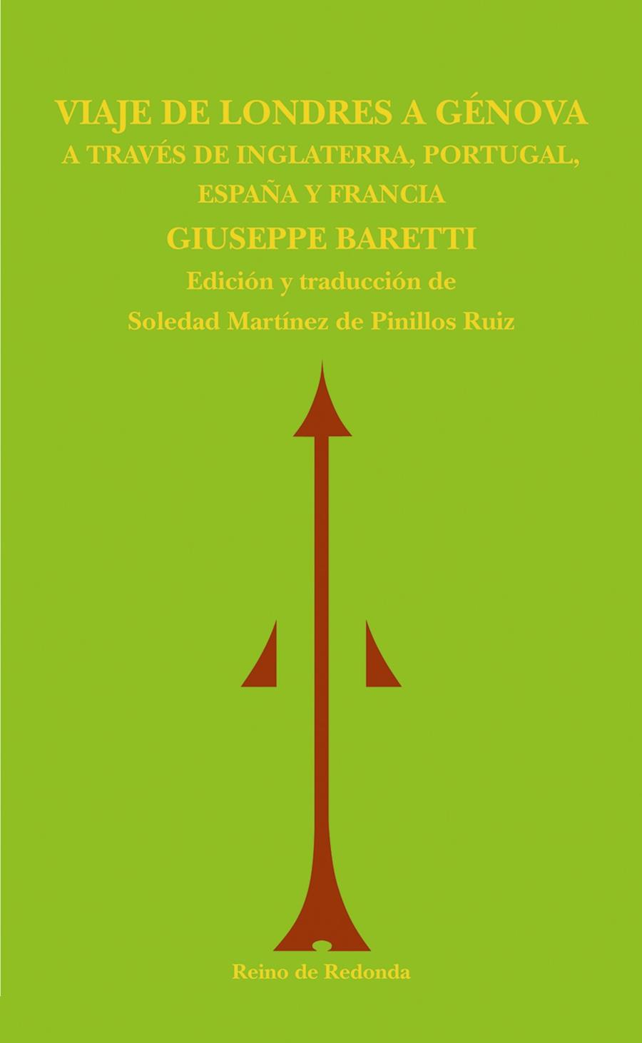 VIAJE DE LONDRES A GENOVA | 9788493365615 | BARETTI, GIUSEPPE | Galatea Llibres | Llibreria online de Reus, Tarragona | Comprar llibres en català i castellà online