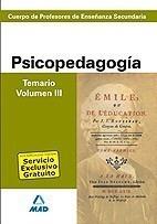 PSICOPEDAGÓGICA TEMARIO VOL.3 | 9788466582803 | AAVV | Galatea Llibres | Llibreria online de Reus, Tarragona | Comprar llibres en català i castellà online