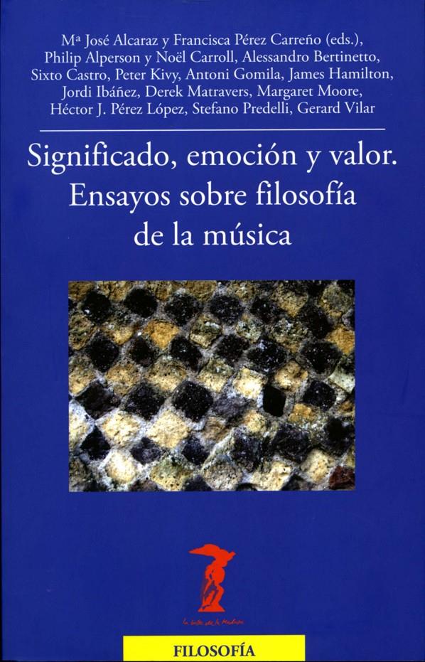 SIGNIFICADO, EMOCIÓN Y VALOR | 9788477746966 | AA.VV. | Galatea Llibres | Llibreria online de Reus, Tarragona | Comprar llibres en català i castellà online