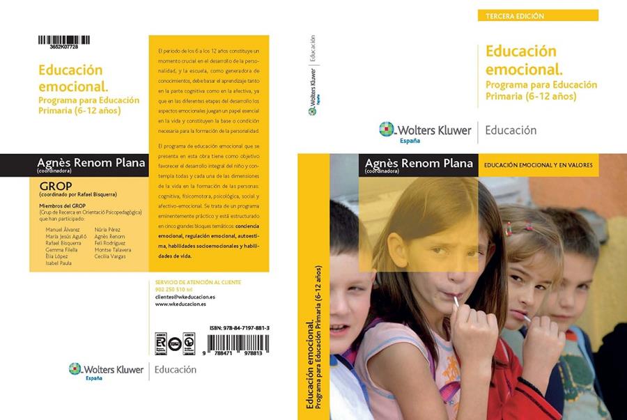 EDUCACION EMOCIONAL. PROGRAMA PARA ED. PRIMARIA 6-12 AÑOS | 9788471978813 | RENOM PLANA, AGNES | Galatea Llibres | Llibreria online de Reus, Tarragona | Comprar llibres en català i castellà online