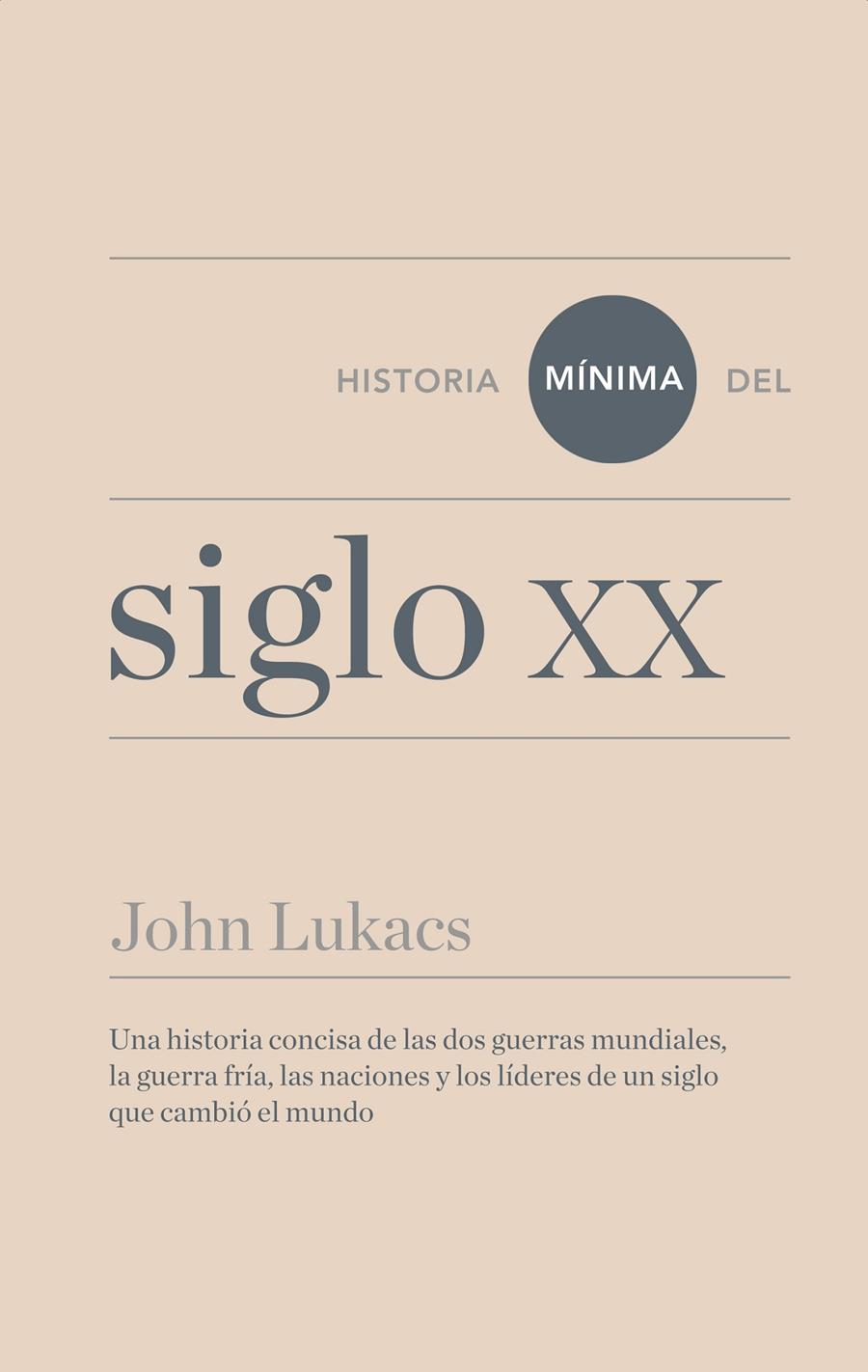 HISTORIA MÍNIMA DEL SIGLO XX | 9788415832270 | LUKACS, JOHN | Galatea Llibres | Llibreria online de Reus, Tarragona | Comprar llibres en català i castellà online