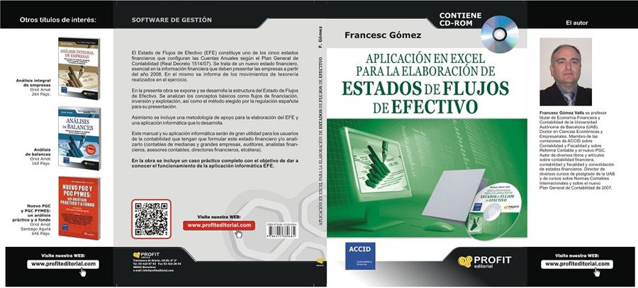 APLICACION EN EXCEL PARA LA ELABORACION DE ESTADOS DE FLUJOS DE EFECTIVO | 9788415330684 | GOMEZ VALLS, FRANCESC | Galatea Llibres | Llibreria online de Reus, Tarragona | Comprar llibres en català i castellà online