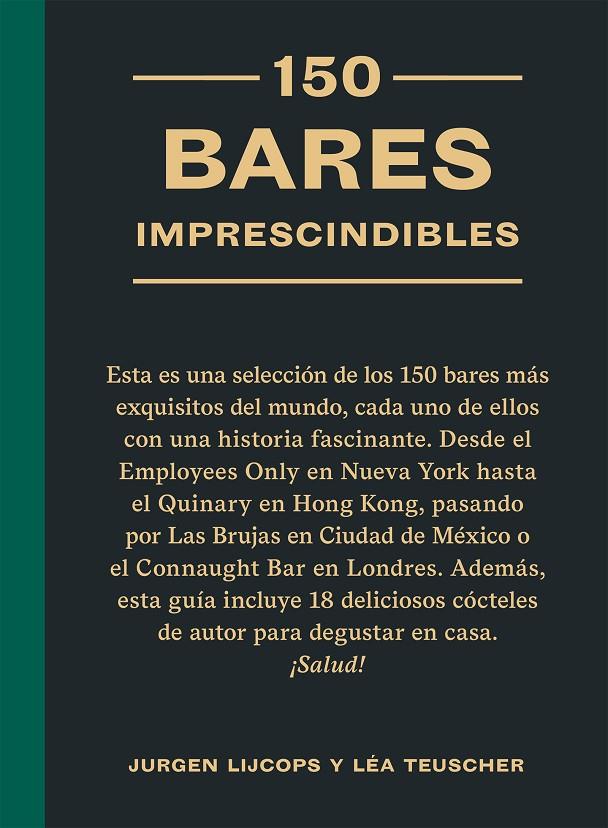 150 BARES IMPRESCINDIBLES | 9788419043450 | LIJCOPS, JURGEN | Galatea Llibres | Llibreria online de Reus, Tarragona | Comprar llibres en català i castellà online