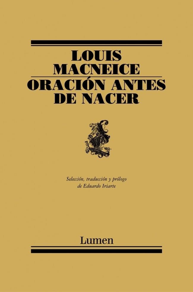 ORACION ANTES DE NACER | 9788426414885 | MACNEICE, LOUIS | Galatea Llibres | Llibreria online de Reus, Tarragona | Comprar llibres en català i castellà online