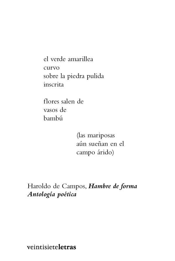 HAMBRE DE FORMA | 9788493635831 | CAMPOS, HAROLDO DE / FISHER SIMONELLI, ANDRÉS | Galatea Llibres | Llibreria online de Reus, Tarragona | Comprar llibres en català i castellà online