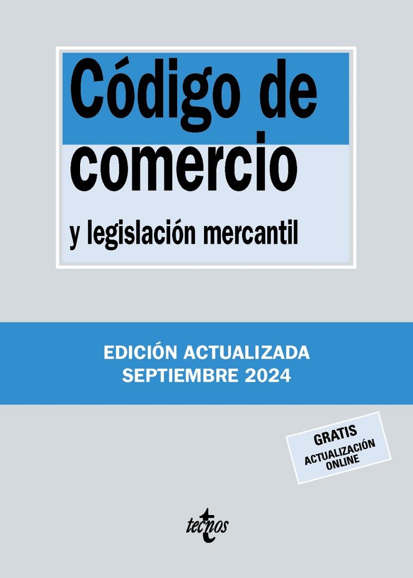 CÓDIGO DE COMERCIO 2024 | 9788430990870 | Galatea Llibres | Llibreria online de Reus, Tarragona | Comprar llibres en català i castellà online