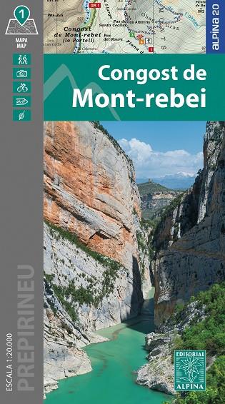 CONGOST DE MONT-REBEI MAPA 1:20.000 | 9788470111440 | Galatea Llibres | Llibreria online de Reus, Tarragona | Comprar llibres en català i castellà online