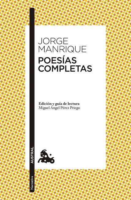 POESÍAS COMPLETAS MANRIQUE | 9788467042160 | MANRIQUE, JORGE | Galatea Llibres | Librería online de Reus, Tarragona | Comprar libros en catalán y castellano online